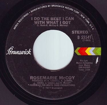 ROSEMARY McCOY - I DO THE BEST I CAN WITH WHAT I GOT - BRUNSWICK