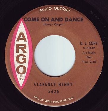 CLARENCE HENRY - COME ON AND DANCE - ARGO DEMO