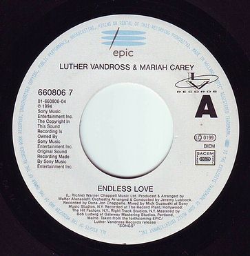 LUTHER VANDROSS & MARIAH CAREY - ENDLESS LOVE - EPIC