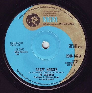 OSMONDS - CRAZY HORSES - MGM