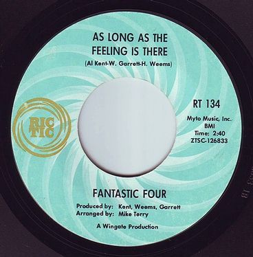 FANTASTIC FOUR - AS LONG AS THE FEELING IS THERE - RIC-TIC 134