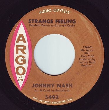 JOHNNY NASH - STRANGE FEELING - ARGO