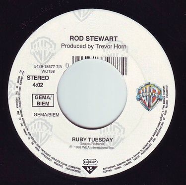 ROD STEWART - RUBY TUESDAY - WB
