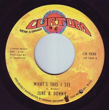 JUNE & DONNIE - WHAT'S THIS I SEE - CURTOM