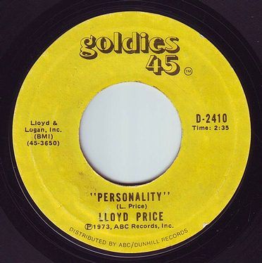 LLOYD PRICE - PERSONALITY - GOLDIES 45