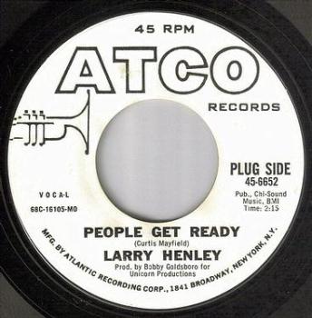 LARRY HENLEY - PEOPLE GET READY - ATCO DJ