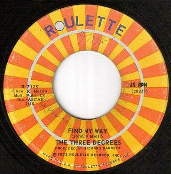THREE DEGREES - FIND MY WAY - ROULETTE wol