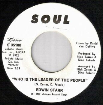 EDWIN STARR - WHO IS THE LEADER OF THE PEOPLE - SOUL dj