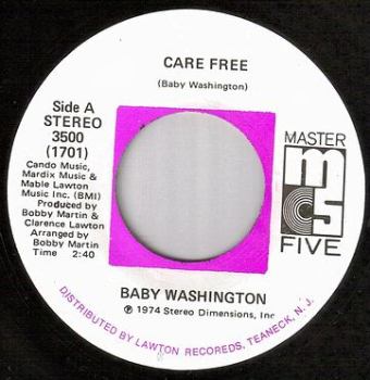 BABY WASHINGTON - CARE FREE - MASTER FIVE