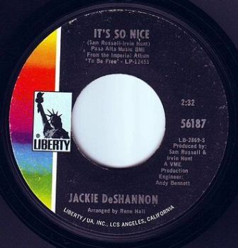 JACKIE DeSHANNON - IT'S SO NICE - LIBERTY