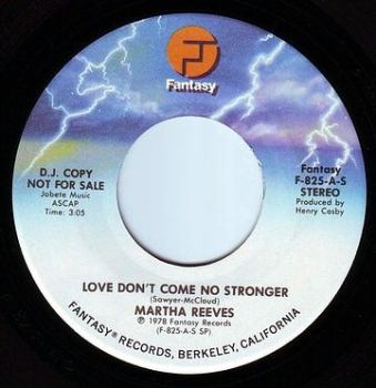 MARTHA REEVES - LOVE DON'T COME NO STRONGER - FANTASY DEMO
