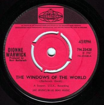 DIONNE WARWICKE - THE WINDOWS OF THE WORLD - PYE
