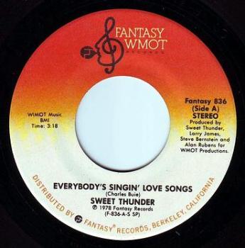 SWEET THUNDER - EVERYBODY'S SINGIN' LOVE SONGS - WMOT