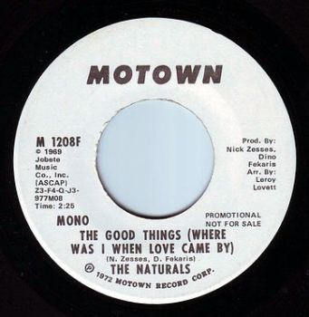 NATURALS - THE GOOD THINGS - MOTOWN DEMO
