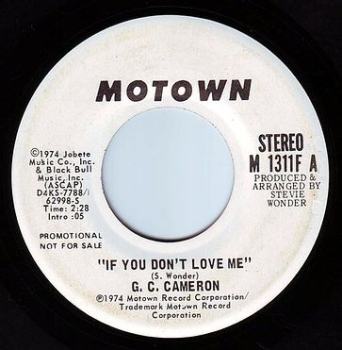 G.C. CAMERON - IF YOU DON'T LOVE ME - MOTOWN DEMO