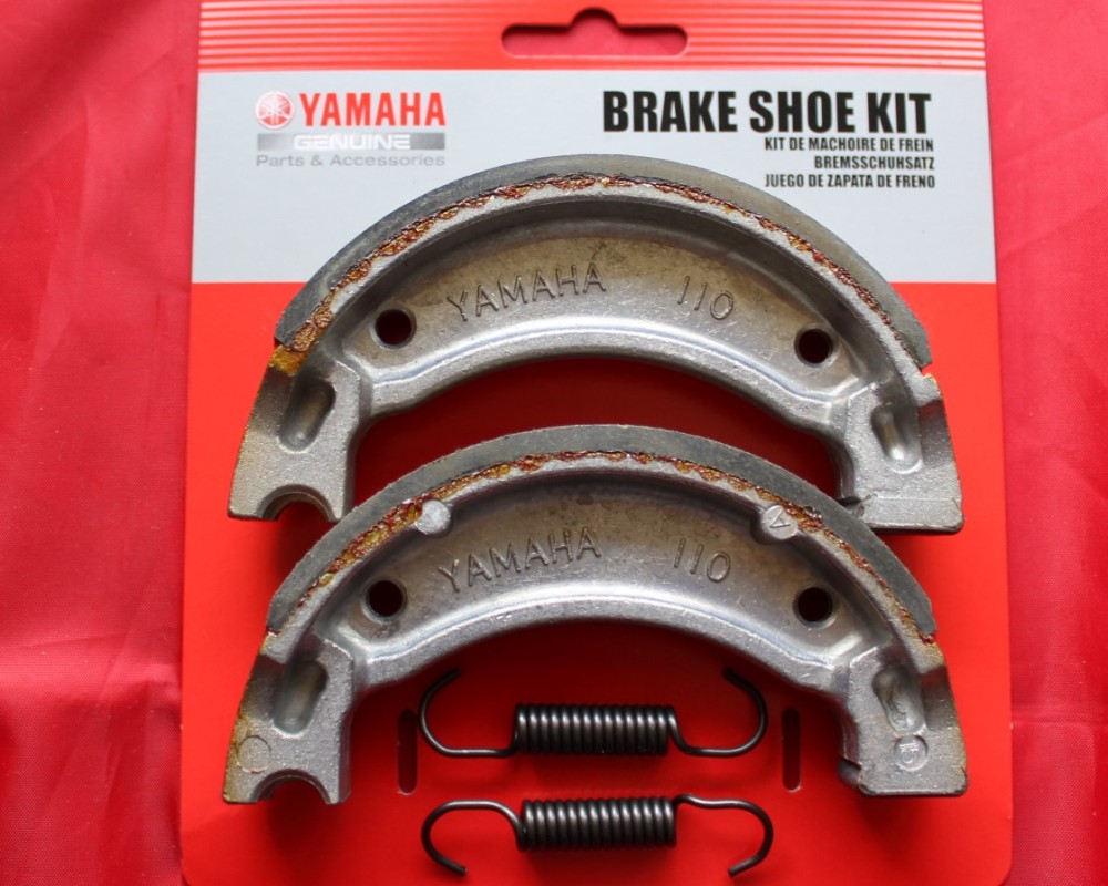  8 & 9. OEM Front Brake Shoes & Springs - TY125 & TY175
