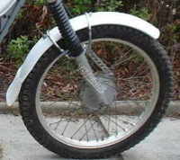  1. Trials Fender Mudguard - Front - TY125 & TY175 & Universal