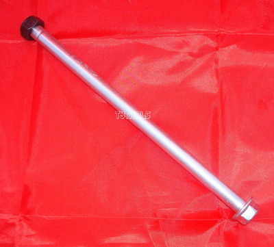  3 & 9.  Swinging Arm Spindle & Nut - TY250 Twinshock