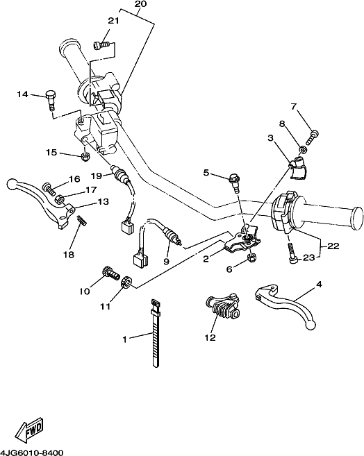 Handle Switch & Lever - XT225 Serow