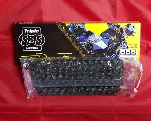 Triple S Black Chain 428 pitch x 126 links