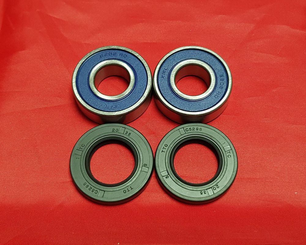   2 & 4. Front Wheel Bearing & Seal Kit - TY250 Monoshock - Disc Brake Models