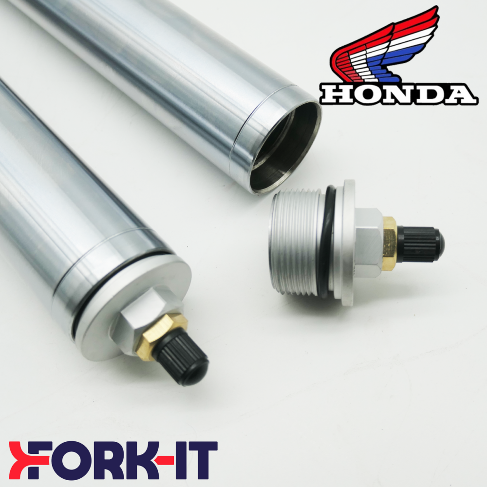 07. Pair Front Fork Tubes with top nuts - TLR200 (MD09) & TLR250 Twinshock