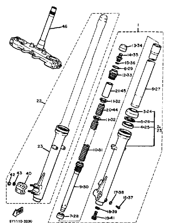 XT550 - Front Forks