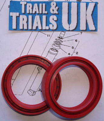  4. Front Fork Seals - TY250 Twinshock