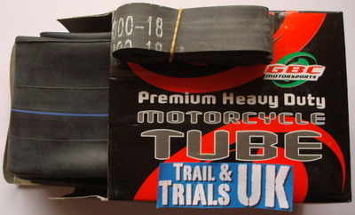 19 & 20. 18" Heavy Duty Rear Tube with Rim Tape - TY250 & TY350 Mono