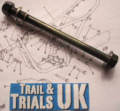 3/5/6 & 8. Upper Rear Engine Mounting Bolt - TY125 & TY175