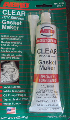 Tube of Clear Silicone Instant Gasket