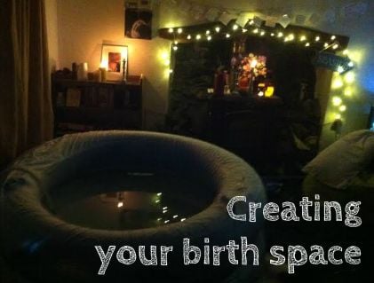 Setting out your birth room - hypnobirthing 
