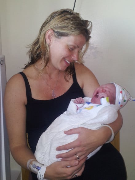 Hypnobirthing mum Becky from Portreath, Cornwall