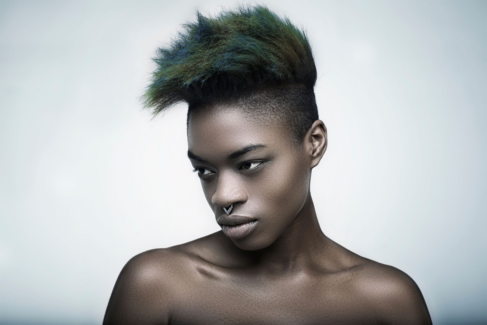 Silver septum by Elisha Francis