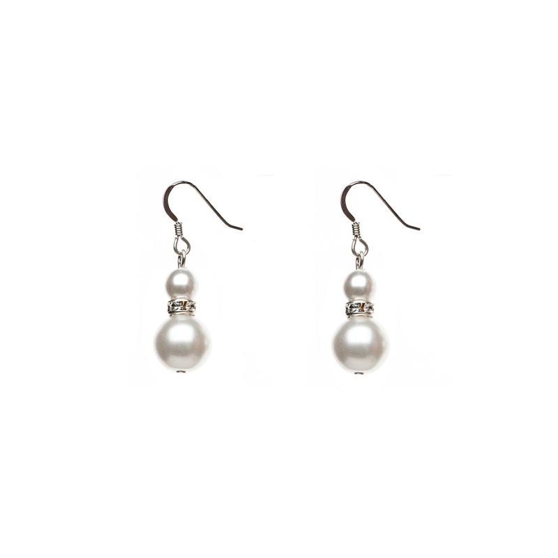 Pearl earrings, elisha francis, wedding jewellery, bridal jewellery, pearl jewellery