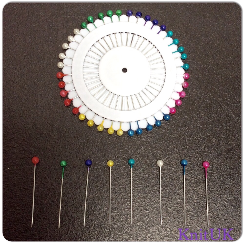 Sewing Pins - Assorted colours. 36mm (1disc)