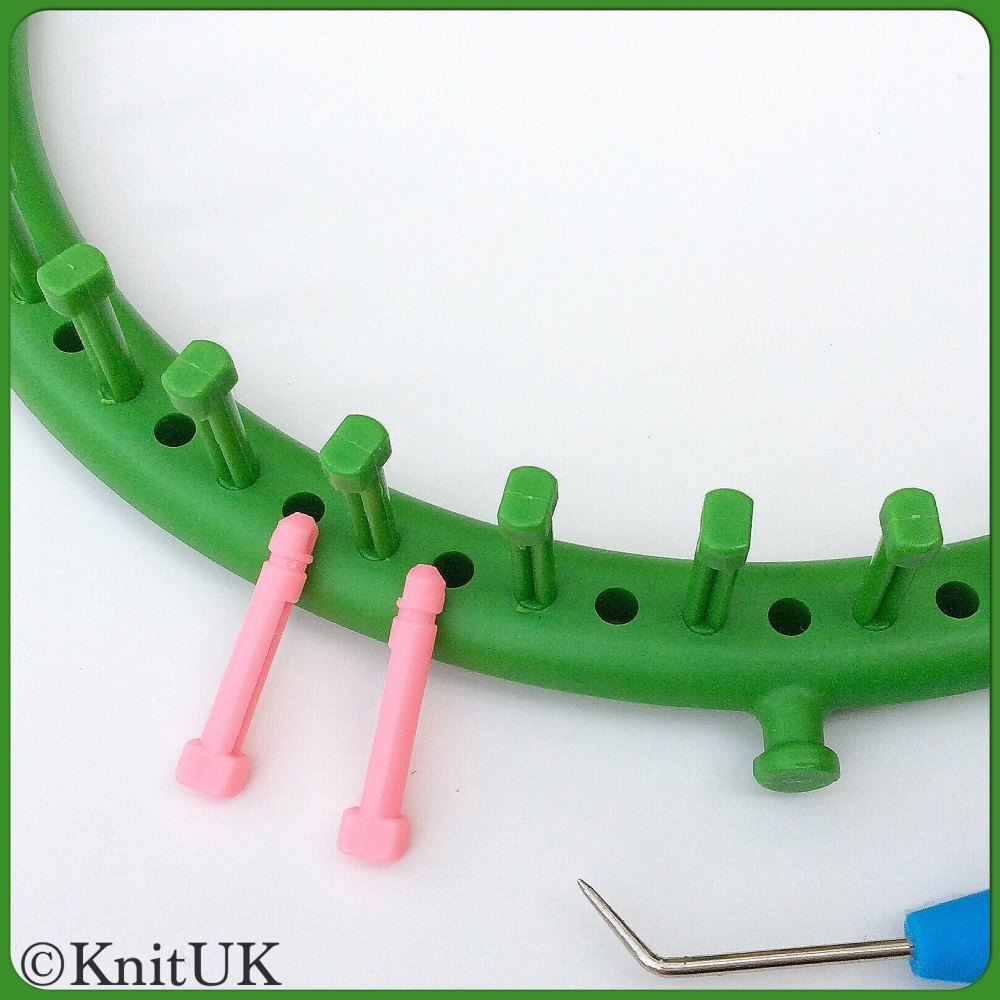 KnitUK Round Green Knitting Loom (36 pegs + 36)
