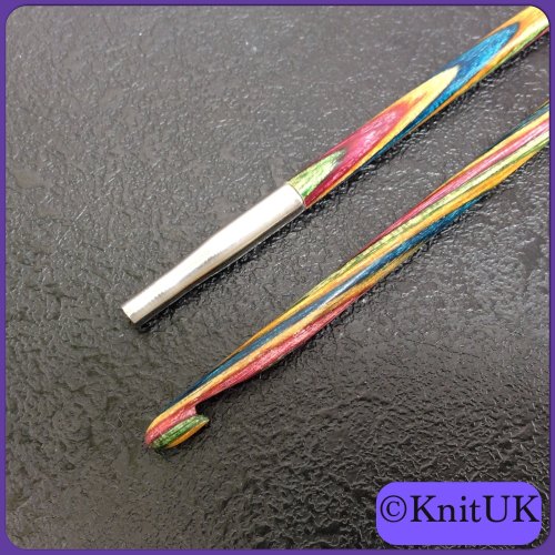 KnitPro Symfonie wood Afghan / Tunisian Crochet Hook KnitUK
