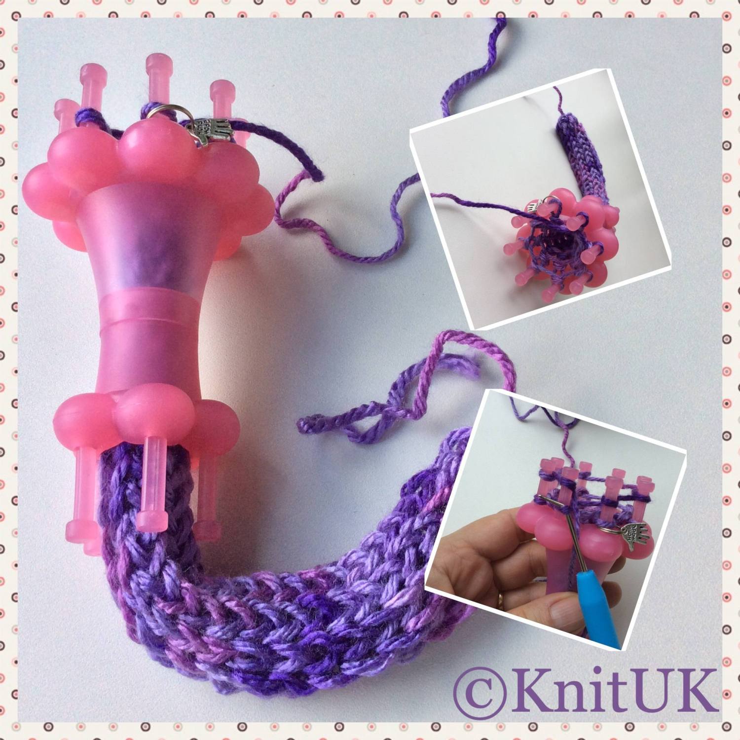 Doubleend Spool Loom knitting dolly French Knitter KnitUK