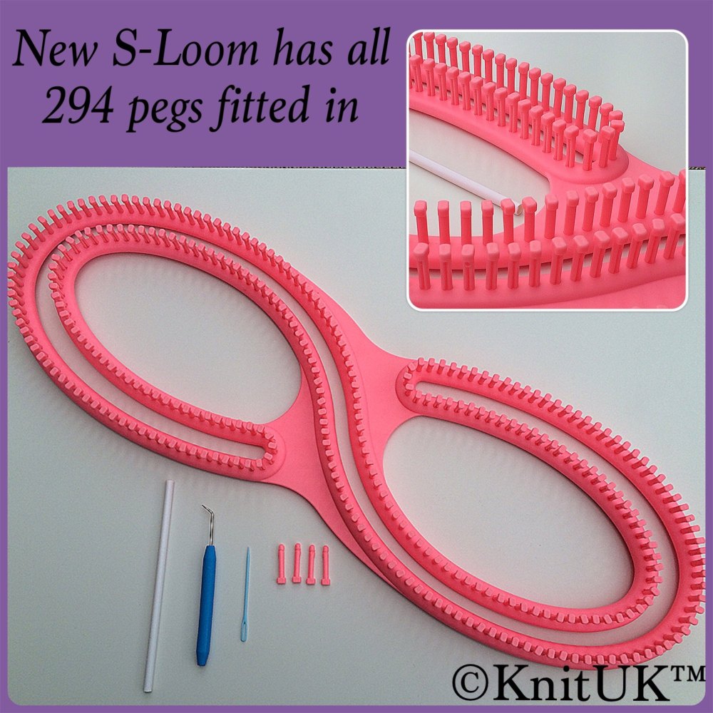 KnitUK S-Loom. Serenity Knitting Loom type.