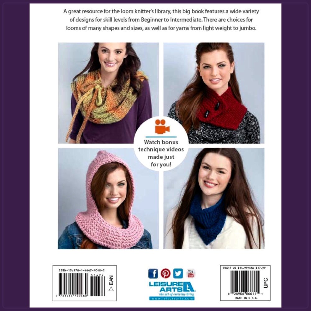 Big Book of Loom Knit Cowls. 64 pages (Kathy Norris)