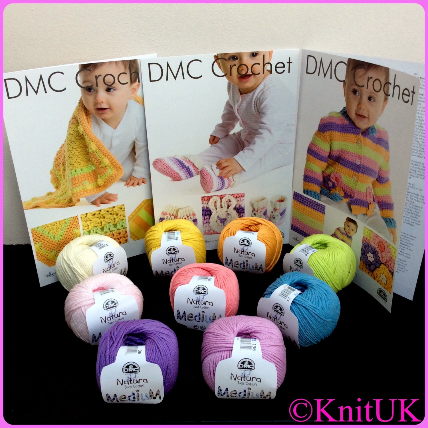 DMC Crochet Pattern Pineapple Baby Blanket Natura Just Cotton