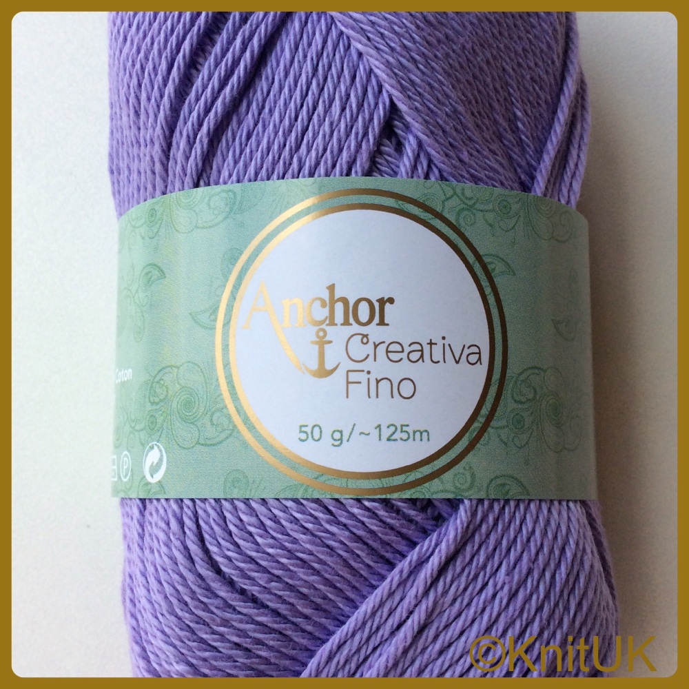 Anchor Creativa Fino 4ply (50g). 100% Cotton. Choose colour.