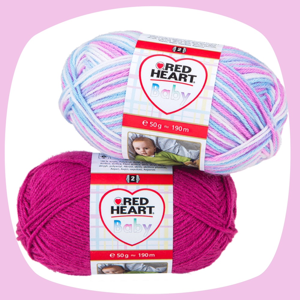 Red Heart Baby / Baby Color / Prints (50g). Acrylic yarn for knitting and crochet.