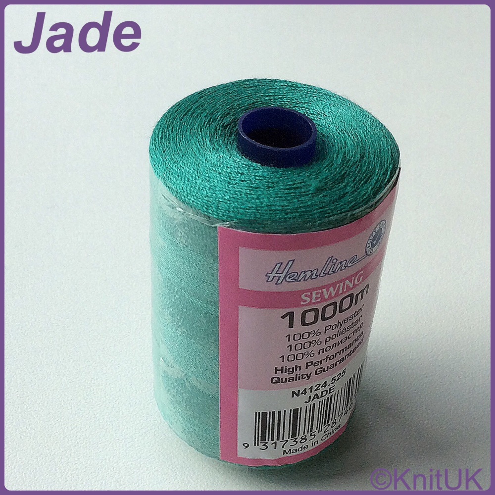 Hemline Sewing Thread 100% Polyester - 1000m. Jade