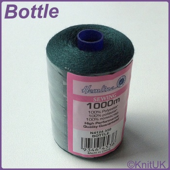 Hemline Sewing Thread 100% Polyester - 1000m. Bottle