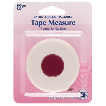 Tape Measure Extra Long - Retractable 300cm (Hemline)