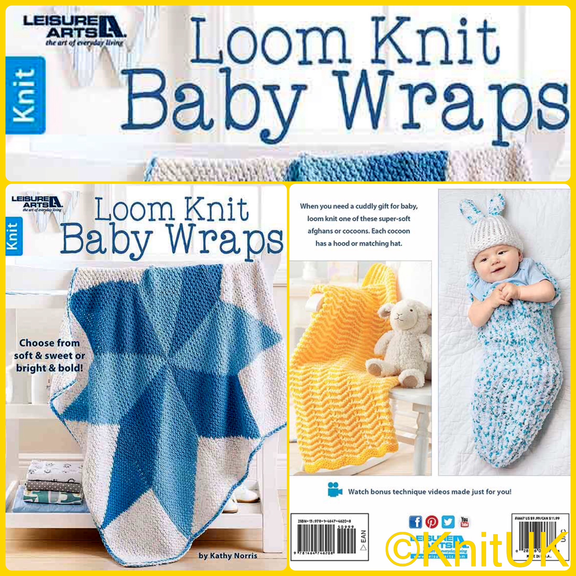 Leisure arts loom knit baby wraps book