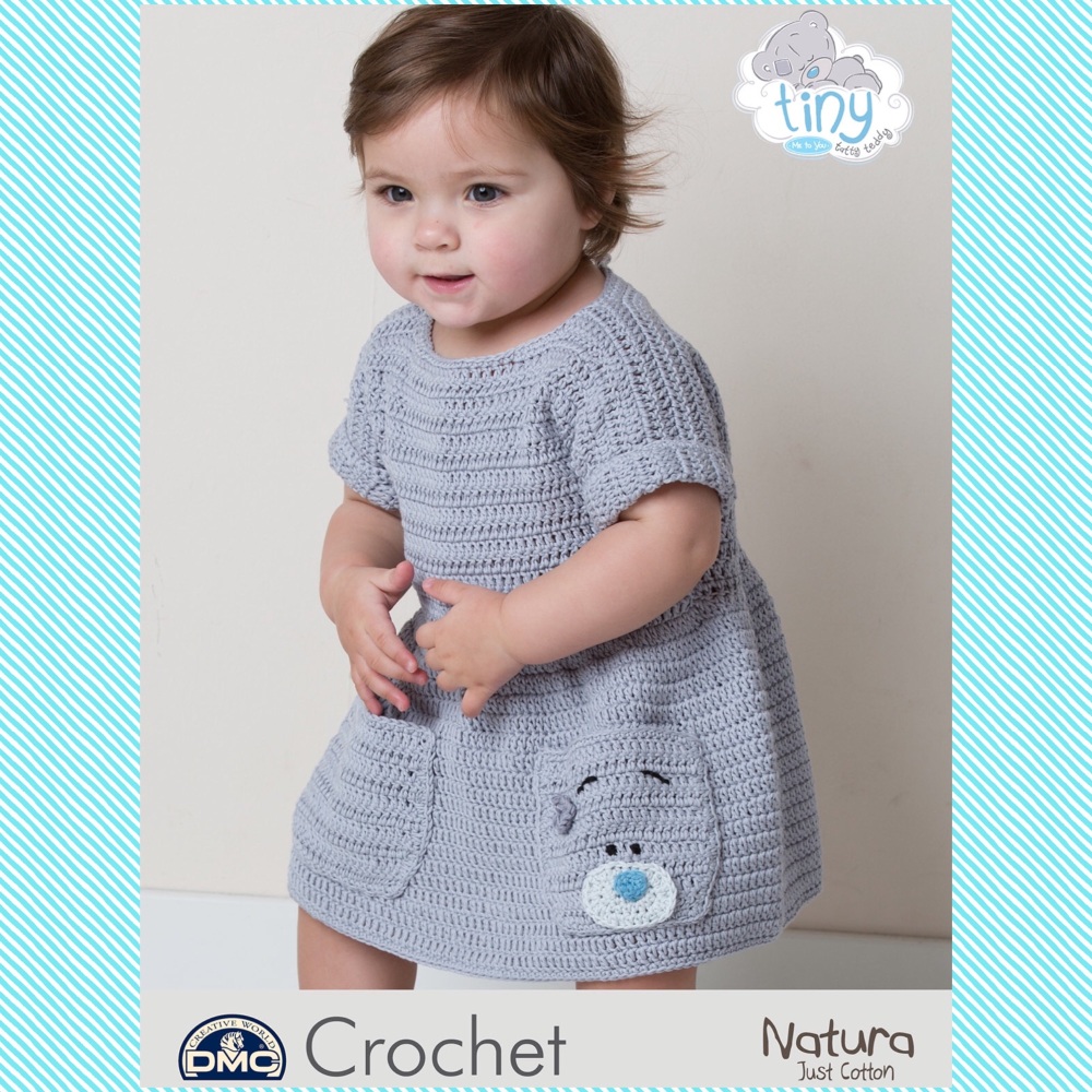 DMC Baby Slouchy Dress - Crochet Pattern Leaflet (by Claire Montgomerie)
