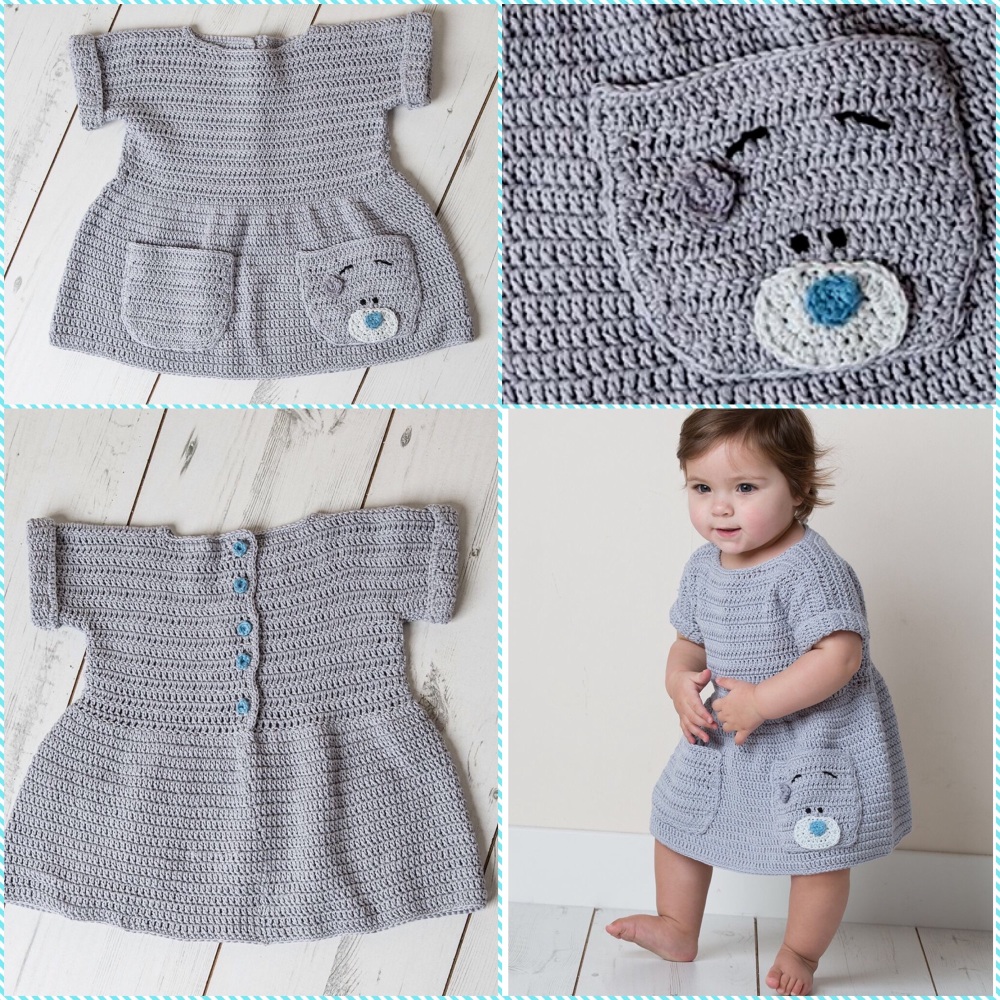 DMC Baby Slouchy Dress - Crochet Pattern Leaflet (by Claire Montgomerie)